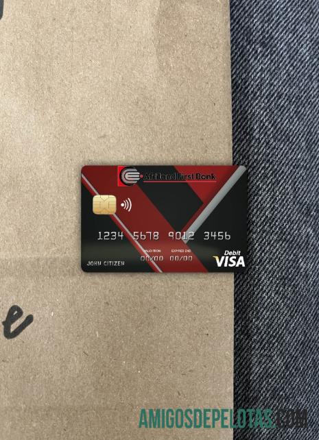 Congo Afriland First Bank Visa Card Photolook Frente modelo